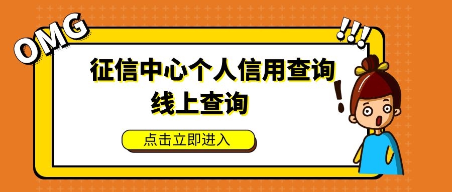 征信报告个人网上查询